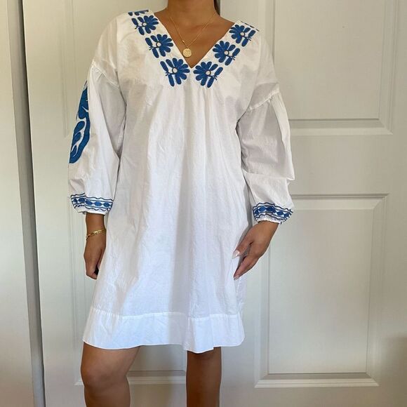 Madewell blue and white mini dress - Picture 5 of 10